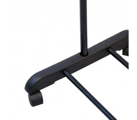 021027 Colgador de ropa extensible de metal con ruedas 83x41x87 max h162 cm