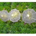 037189 Cadena de luces 10 paraguas LED con baterias para exterior 210cm