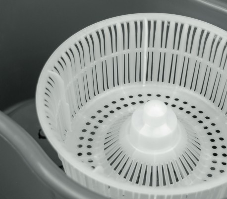 810779 Cubo con pedal y fregona CNET 6L giratoria de 360​​° de microfibra