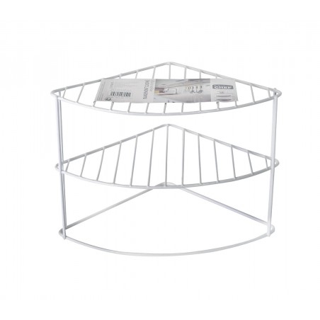 980504  Estantería rinconera para cocina en metal pintado 3 niveles