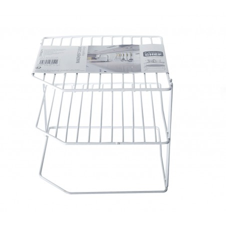 980511 Estantería rinconera para mesa de cocina de metal pintado 3 niveles