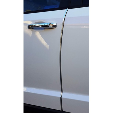 EF013 Juego XONE de 4 perfiles SalvaPorta CHROME de PVC 2x87 cm y 2x67 cm