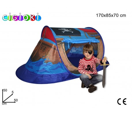 Tienda campaña forma barco pirata 170x85x70...