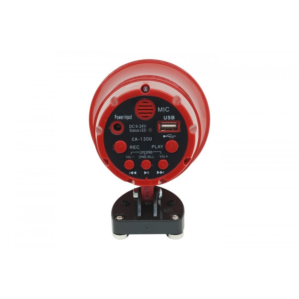 CA-130U Megáfono de coche en PVC con lector USB...