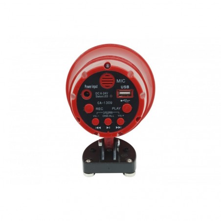 CA-130U Megáfono de coche en PVC con lector USB anuncios publicidad 25W