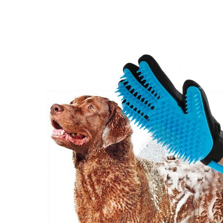 CL-018 Guante ducha y masaje animales tubo acoplamiento universal integrado