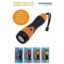 Linterna 3 LED con empuñadura de goma 16 cm de largo - Grundig