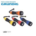 Linterna 3 LED con empuñadura de goma 16 cm de largo - Grundig