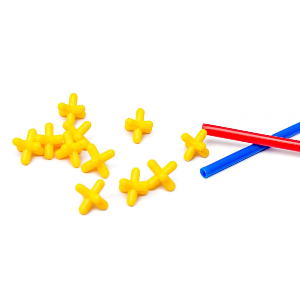 Juego de pajitas para construcciones 3D con...