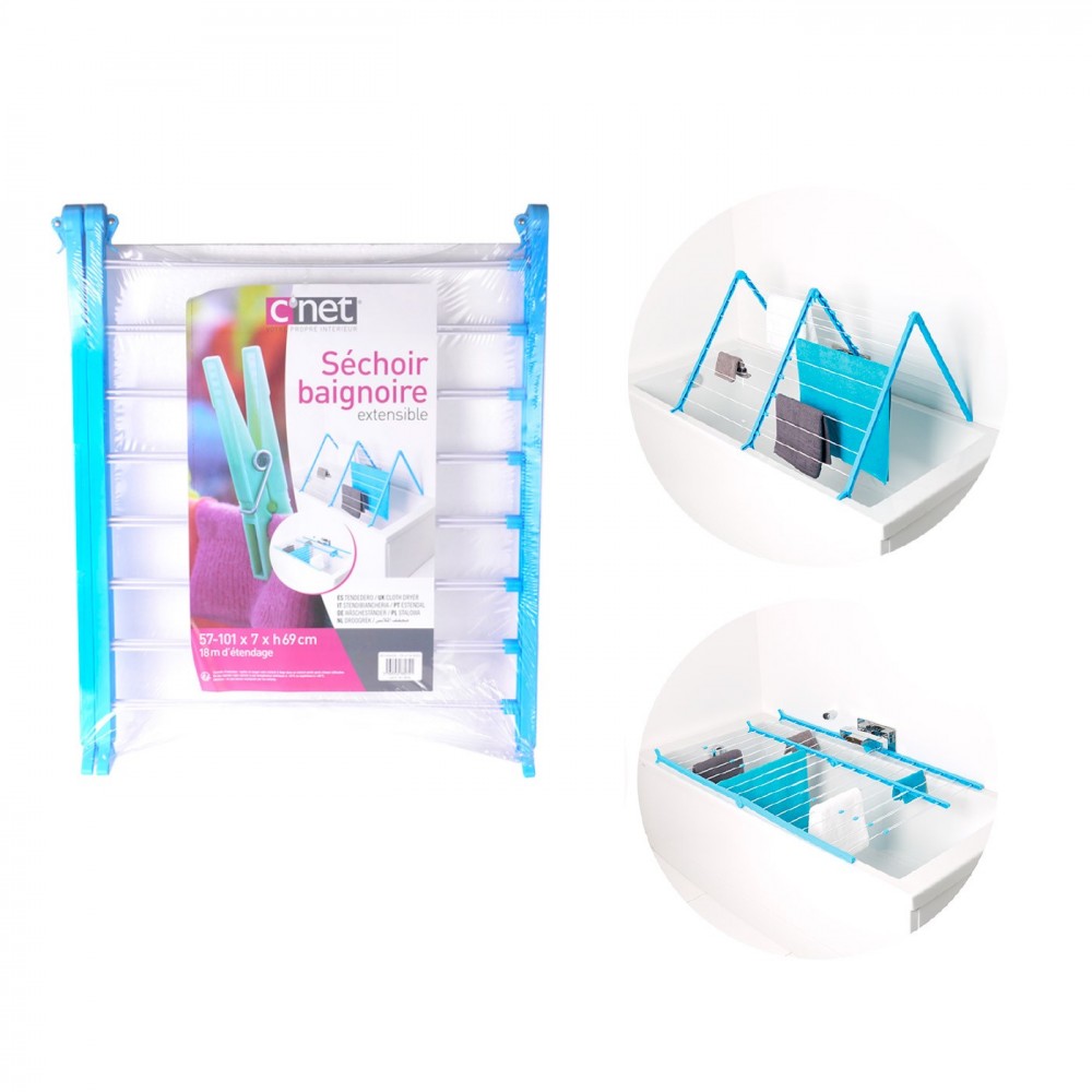 880321 Tendedero extensible para bañera CNET 10...