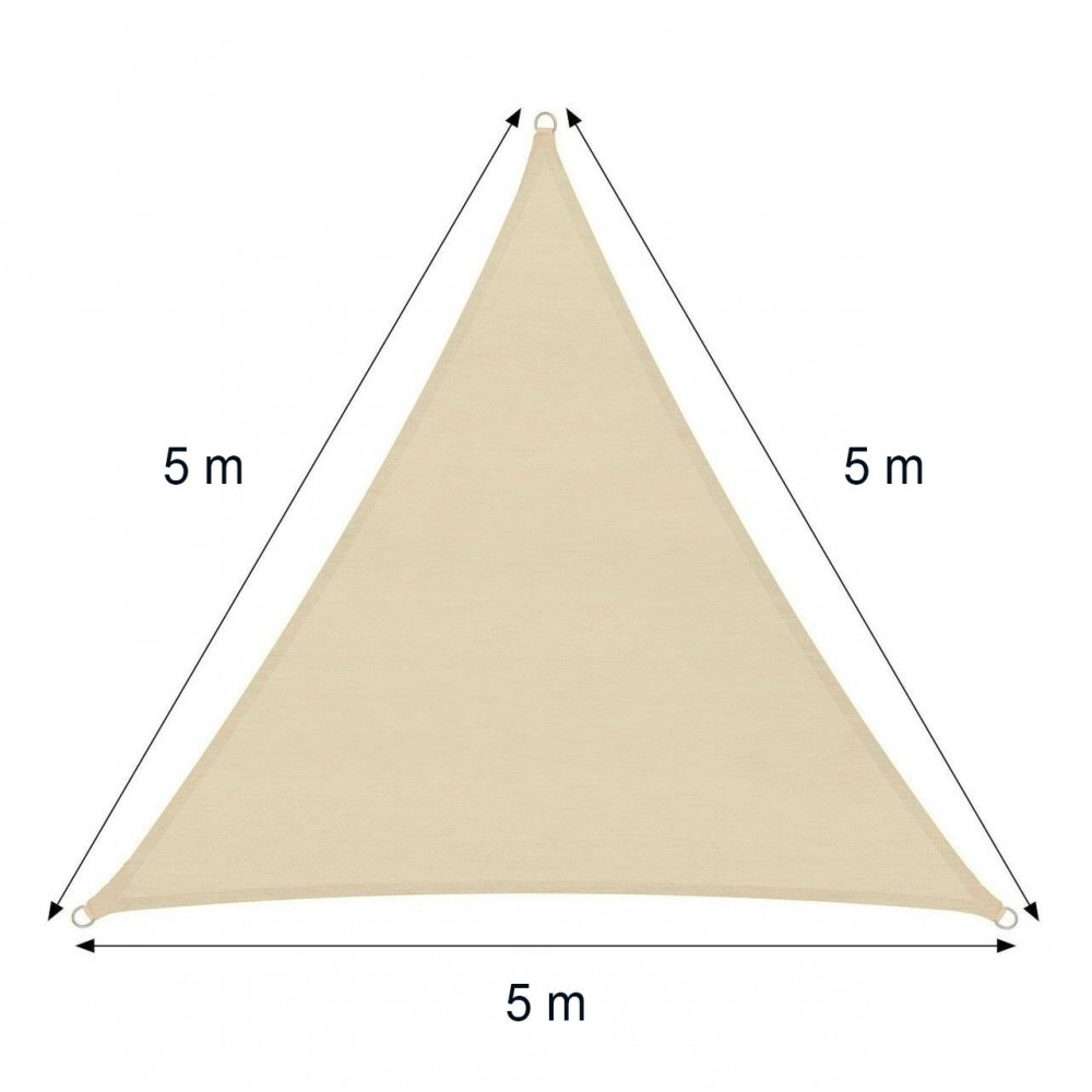 482384 Toldo triangular para exterior BEIGE...
