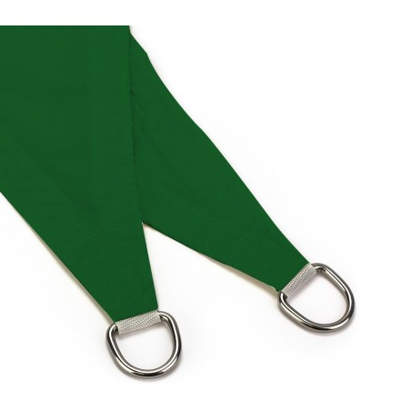 482452 Toldo Cuadrado para exterior VERDE 5x5m ganchos reforzados