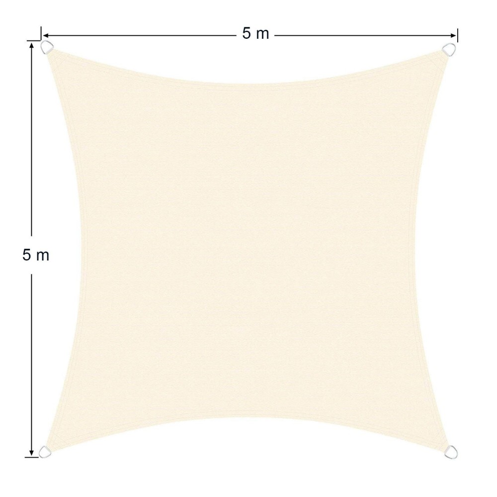 482452 Toldo Cuadrado para exterior VERDE 5x5m...