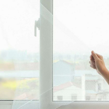 000133 Cortina universal insectos Welkhome 150x180 cm poliéster y cierre