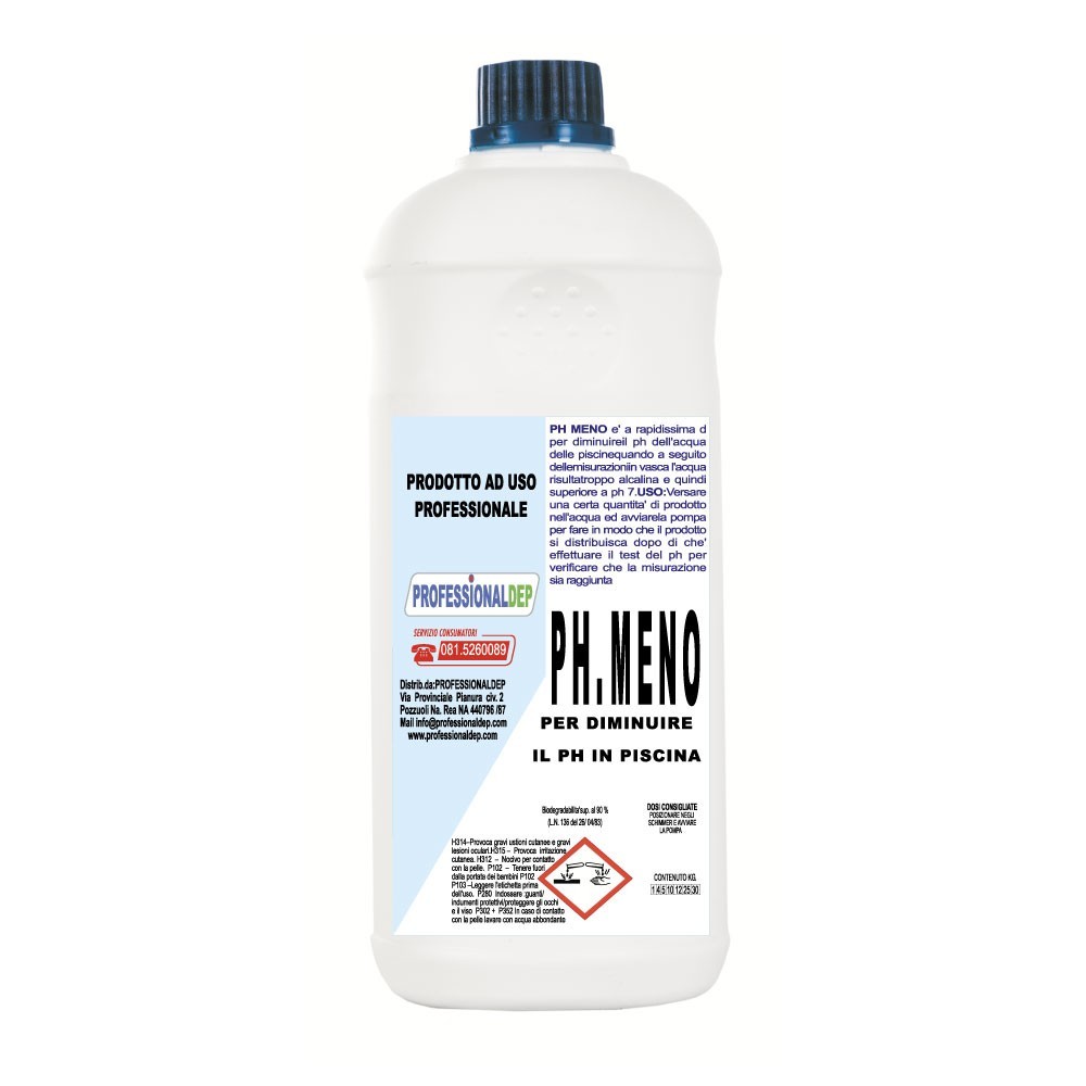 PH. MENO PROFESSIONAL DEP Agua reductor de pH 1Lt biodegradable 90%