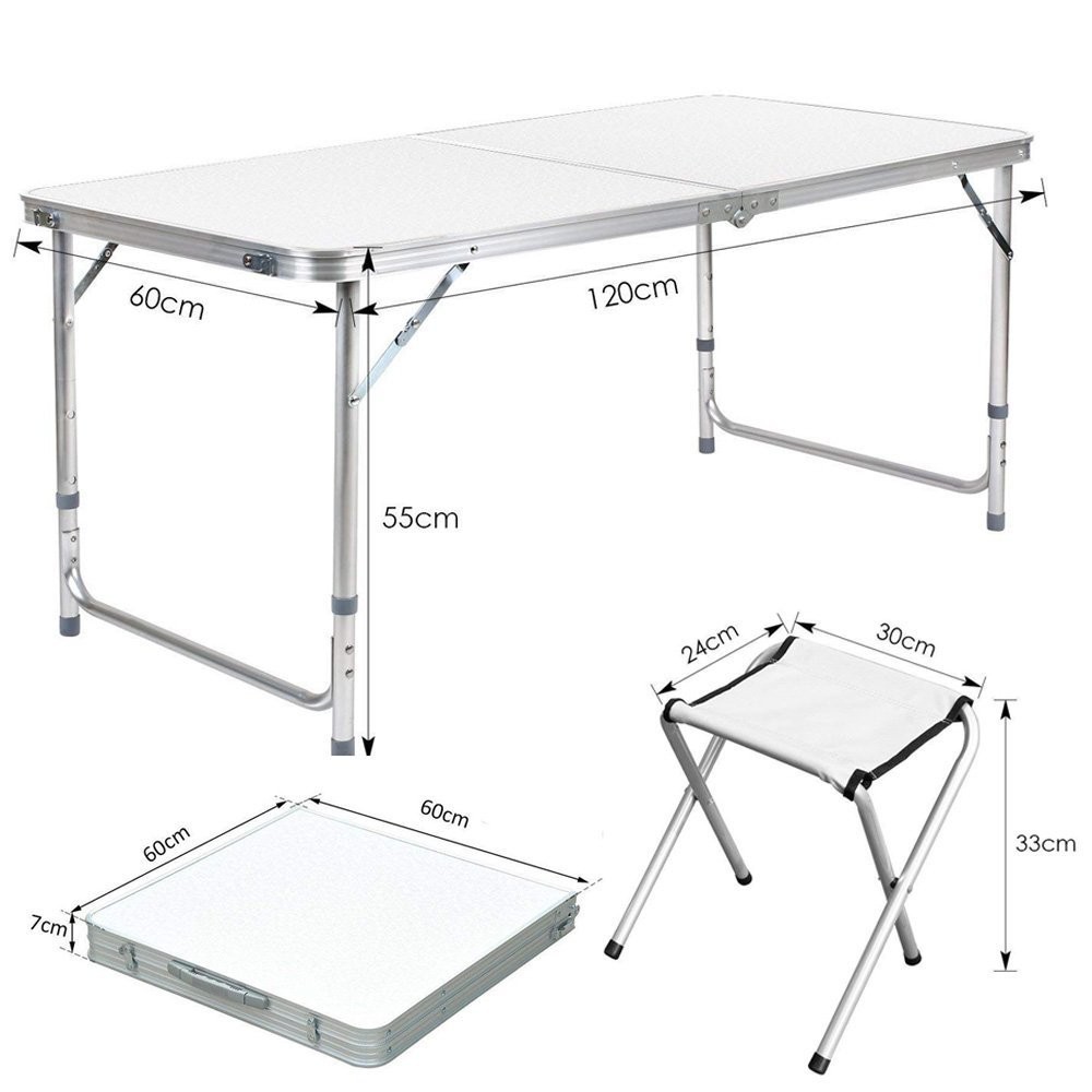 Mesa plegable de aluminio FUBUCA para camping...
