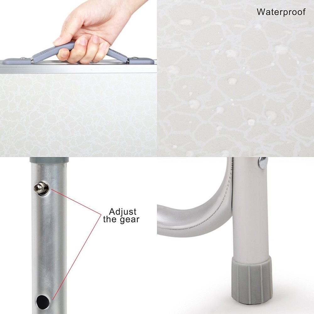 Mesa plegable de aluminio FUBUCA para camping...