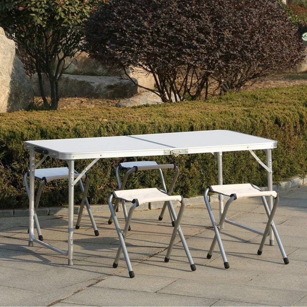 Mesa plegable de aluminio FUBUCA para camping...