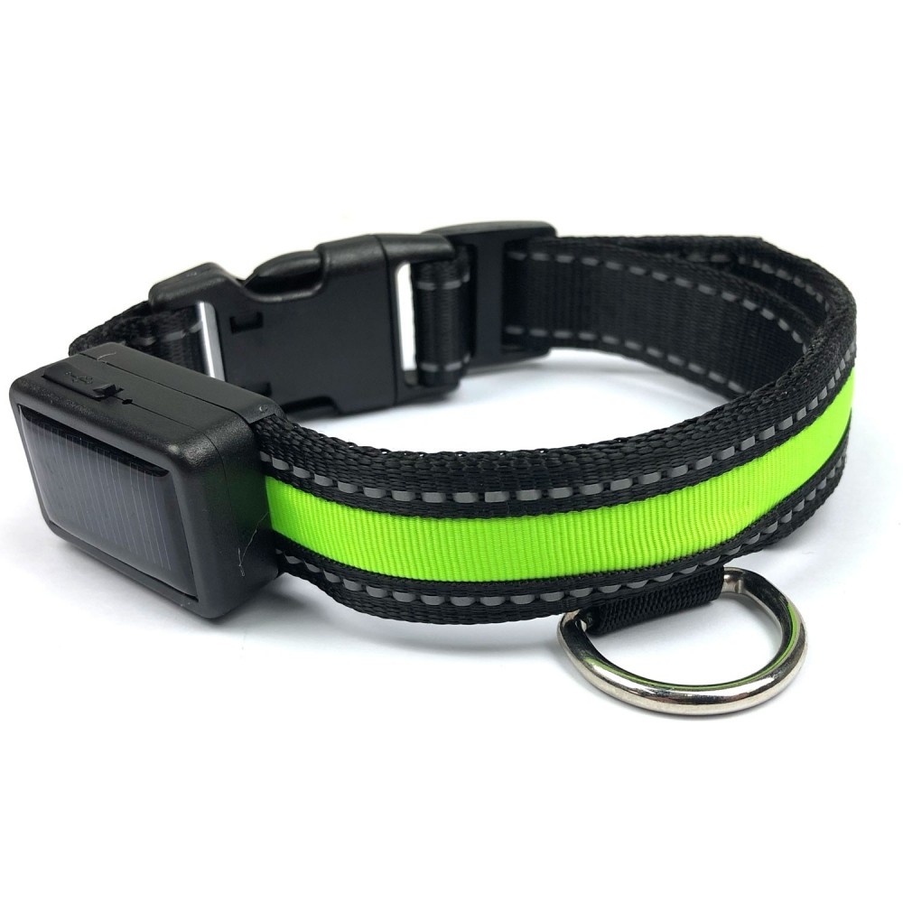 FUBUCA Collar luz LED ajustable para perros con...