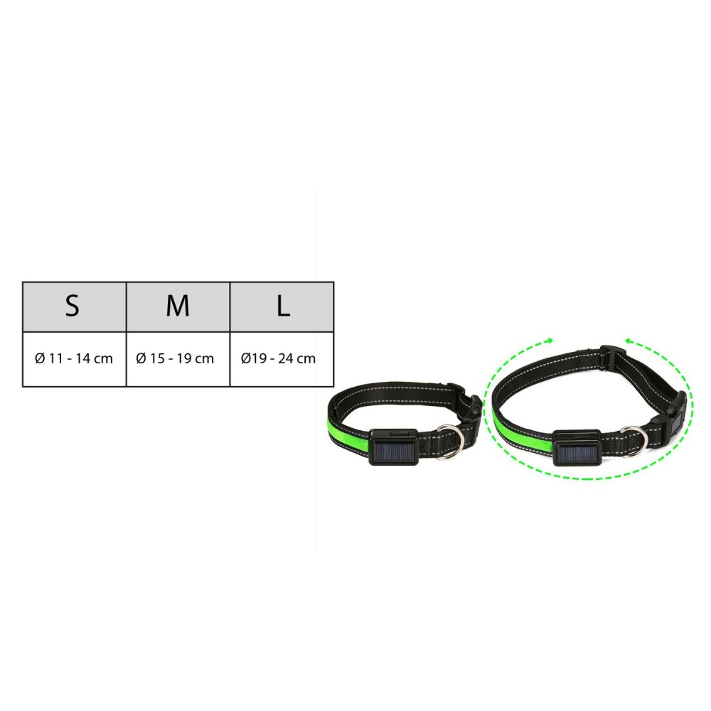 FUBUCA Collar luz LED ajustable para perros con...