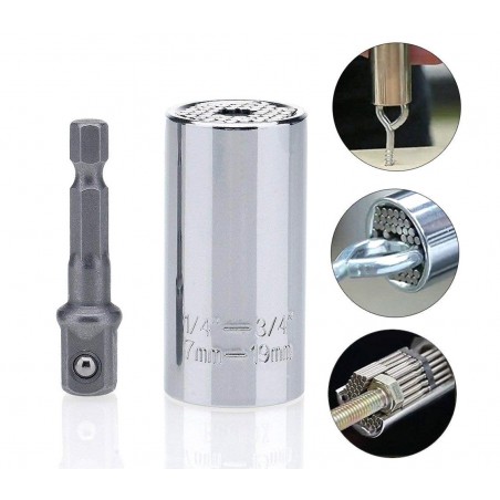 180623  Llave universal 3 piezas multifunción y trinquete GATOR GRIP 7-19 mm