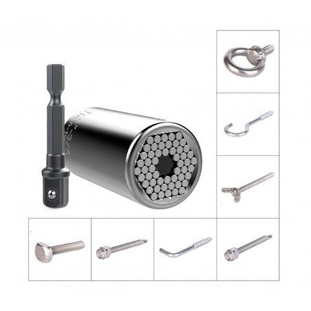 180623  Llave universal 3 piezas multifunción y trinquete GATOR GRIP 7-19 mm