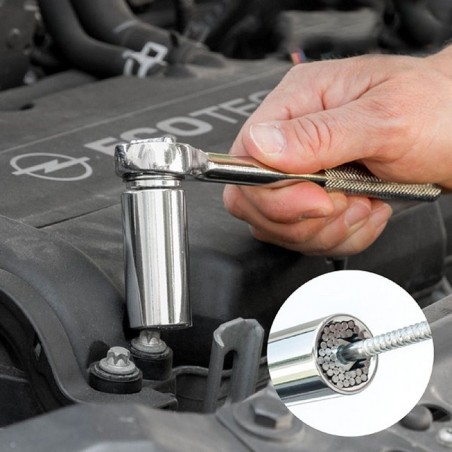 180623  Llave universal 3 piezas multifunción y trinquete GATOR GRIP 7-19 mm