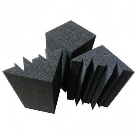 FUBUCA Kit 12 paneles esquineros absorbentes acústicos 12x12x24cm Bass Trap