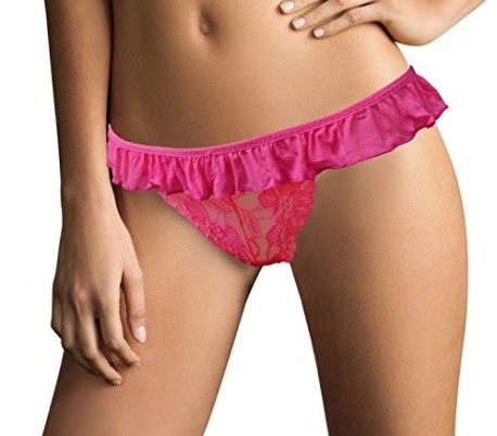 Pack 12 tangas de hilo con estampado de encaje...