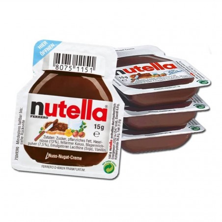Ferrero Nutella paquete de ahorro 240 paquetes de 15g de crema untable