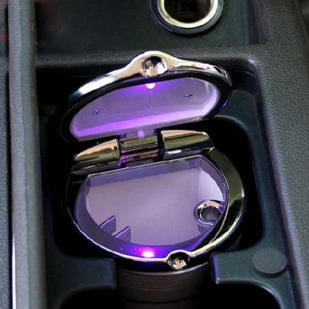 Cenicero para automóvil XONE SIOUX AI079 en ABS con luz nocturna LED