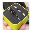 Lector de tarjetas hub con 3 puertos usb 2.0 lector SD / TF-M2-MS-TARJETA