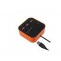 Lector de tarjetas hub con 3 puertos usb 2.0 lector SD / TF-M2-MS-TARJETA