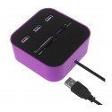 Lector de tarjetas hub con 3 puertos usb 2.0 lector SD / TF-M2-MS-TARJETA