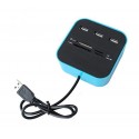 Lector de tarjetas hub con 3 puertos usb 2.0 lector SD / TF-M2-MS-TARJETA