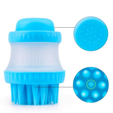 221158 Cepillo de silicona Gentle Dog Washer dispensador de jabón para perros