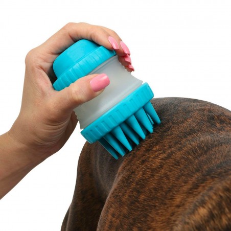 221158 Cepillo de silicona Gentle Dog Washer dispensador de jabón para perros