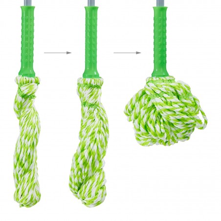 084326 Fregona autoescurrible cabezal reemplazable en microfibra 135cm TWIST MOP