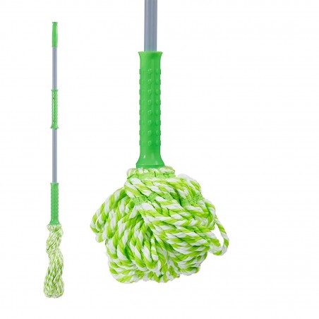 084326 Fregona autoescurrible cabezal reemplazable en microfibra 135cm TWIST MOP