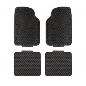 Mediawavestore TA059 Juego 4 Alfombrillas Antideslizantes PVC XONE Albatros Tank Negro