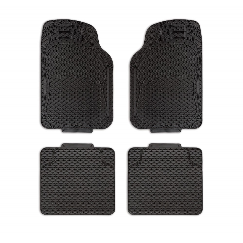 TA059 Juego 4 alfombrillas antideslizantes PVC XONE ALBATROS TANK NEGRO