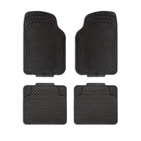 TA059 Juego 4 alfombrillas antideslizantes PVC XONE ALBATROS TANK NEGRO