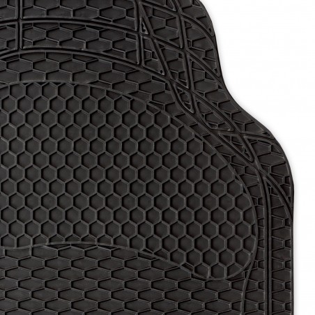 TA059 Juego 4 alfombrillas antideslizantes PVC XONE ALBATROS TANK NEGRO