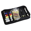 Set de costura portátil compuesto por 26 piezas en organizador de viaje pequeña