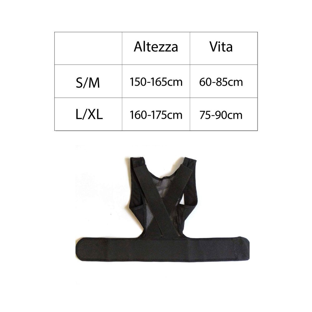 345711 Faja postural DL para raquis y hombros...