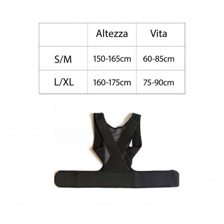 345711 Faja postural DL para raquis y hombros contra la ciática y el dolor