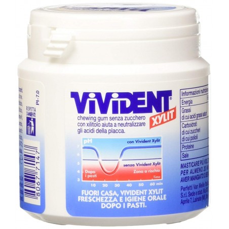 Vivident Xylit Chicles para masticar Spearmint 8 paquetes 75 piezas [600 piezas]