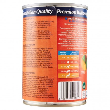 Paté SPECIAL DOG cordero y pavo para perros 400g con vitaminas