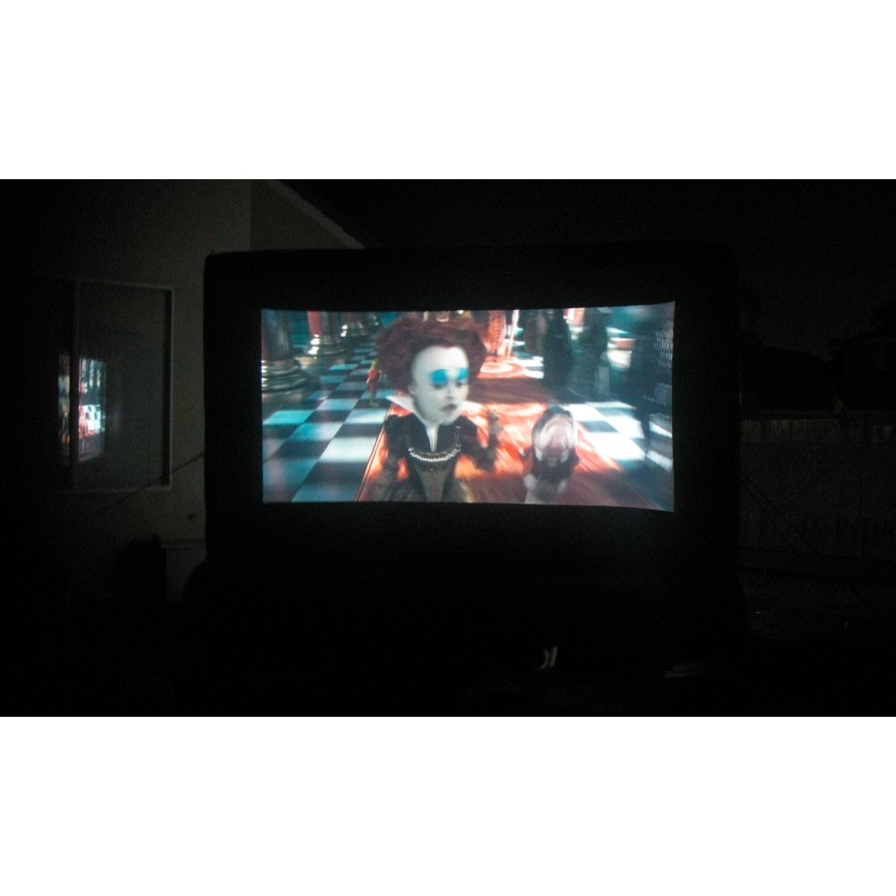 Pantalla inflable proyectable de interior o...