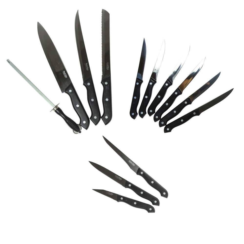 593733 Base de madera para cuchillos en acero...